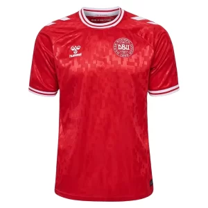 Denemarken Thuisshirt EK 2024 Voetbalshirts Korte Mouw