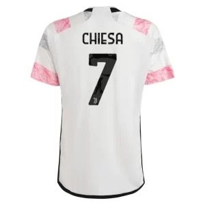 Juventus Federico Chiesa #7 Uitshirt 2023-2024 Voetbalshirts Korte Mouw