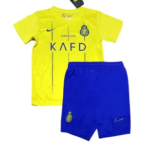 Kids Al Nassr FC Thuisshirt 2023-2024 Voetbalshirts Korte Mouw