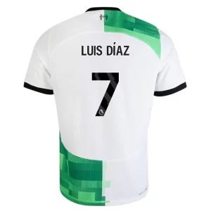 Liverpool Luis Díaz #7 Uitshirt 2023-2024 Voetbalshirts Korte Mouw