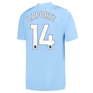 Manchester City Aymeric Laporte #14 Thuisshirt 2023-2024 Voetbalshirts Korte Mouw