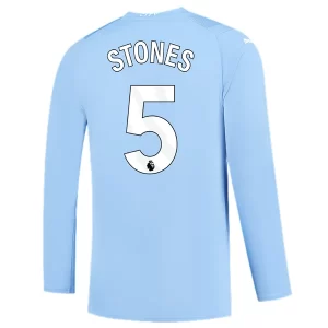 Manchester City John Stones #5 Thuisshirt 2023-2024 Voetbalshirts Lange Mouwen