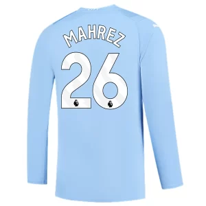 Manchester City Riyad Mahrez #26 Thuisshirt 2023-2024 Voetbalshirts Lange Mouwen