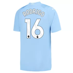 Manchester City Rodrigo #16 Thuisshirt 2023-2024 Voetbalshirts Korte Mouw