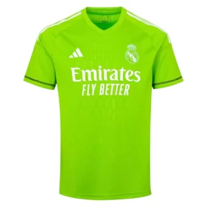 Real Madrid Keeper Thuisshirt 2023-2024 Voetbalshirt met Korte Mouw