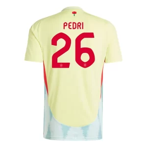 Spanje Pedri #26 Uitshirt EK 2024 Voetbalshirts Korte Mouw