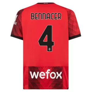 AC Milan Ismael Bennacer #4 Thuisshirt 2023-2024 Voetbalshirts Korte Mouw