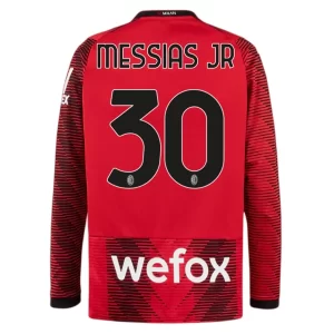 AC Milan Junior Messias #30 Thuisshirt 2023-2024 Voetbalshirts Lange Mouwen