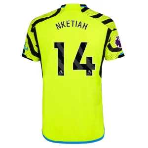 Arsenal Eddie Nketiah #14 Uitshirt 2023-2024 Voetbalshirts Korte Mouw