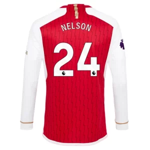 Arsenal Reiss Nelson #24 Thuisshirt 2023-2024 Voetbalshirts Lange Mouwen