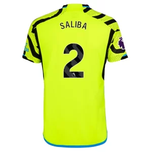 Arsenal William Saliba #2 Uitshirt 2023-2024 Voetbalshirts Korte Mouw