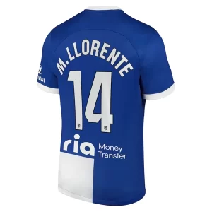 Atlético Madrid Marcos Llorente #14 Uitshirt 2023-2024 Voetbalshirts Korte Mouw