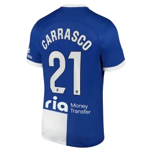 Atlético Madrid Yannick Carrasco #21 Uitshirt 2023-2024 Voetbalshirts Korte Mouw