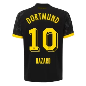 Borussia Dortmund Thorgan Hazard #10 Uitshirt 2023-2024 Voetbalshirts Korte Mouw