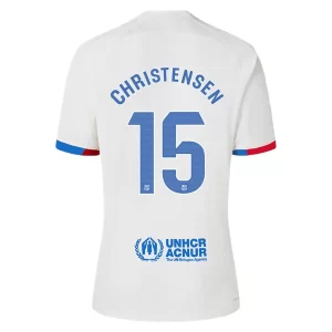 FC Barcelona Andreas Christensen #15 Uitshirt 2023-2024 Voetbalshirts Korte Mouw