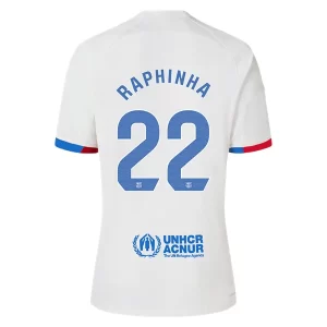 FC Barcelona Raphinha #22 Uitshirt 2023-2024 Voetbalshirts Korte Mouw