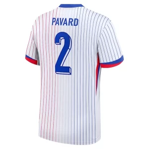 Frankrijk Benjamin Pavard #2 Uitshirt EK 2024 Voetbalshirts Korte Mouw