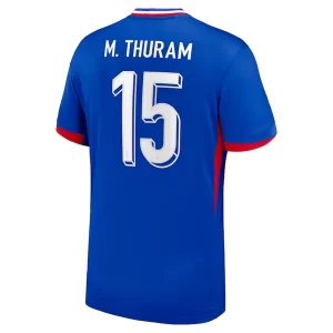 Frankrijk Marcus Thuram #15 Thuisshirt EK 2024 Voetbalshirts Korte Mouw