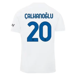 Inter Milan Hakan Calhanoglu #20 Uitshirt 2023-2024 Voetbalshirts Korte Mouw