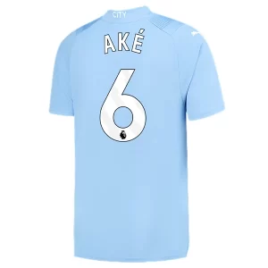 Manchester City Nathan Ake #6 Thuisshirt 2023-2024 Voetbalshirts Korte Mouw