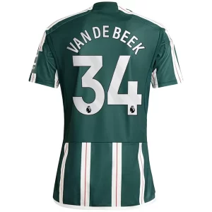 Manchester United Donny van de Beek #34 Uitshirt 2023-2024 Voetbalshirts Korte Mouw