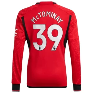 Manchester United Scott McTominay #39 Thuisshirt 2023-2024 Voetbalshirts Lange Mouwen