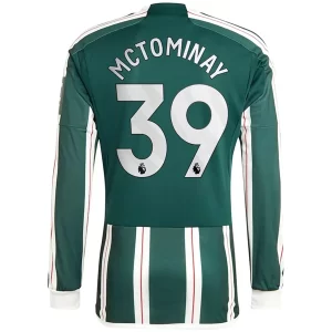 Manchester United Scott McTominay #39 Uitshirt 2023-2024 Voetbalshirts Lange Mouwen