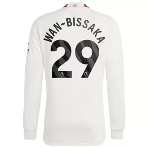 Manchester United Wan-Bissaka #29 Derde Shirt 2023-2024 Voetbalshirts Lange Mouwen