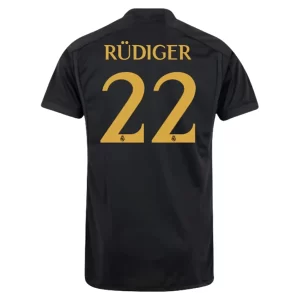 Real Madrid Antonio Rudiger #22 Derde Shirt 2023-2024 Voetbalshirts Korte Mouw