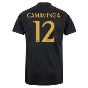 Real Madrid Eduardo Camavinga #12 Derde Shirt 2023-2024 Voetbalshirts Korte Mouw