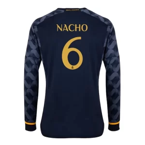 Real Madrid Nacho #6 Uitshirt 2023-2024 Voetbalshirts Lange Mouwen