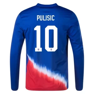 Verenigde Staten Christian Pulisic #10 Uitshirt Copa América 2024 Voetbalshirts Lange Mouwen