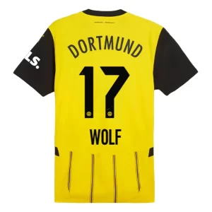 BVB Borussia Dortmund Marius Wolf #17 Thuisshirt 2024-2025 Voetbalshirts Korte Mouw