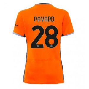 Dames Inter Milan Benjamin Pavard #28 Derde Shirt 2023-2024 Voetbalshirts Korte Mouw