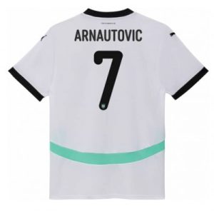 Dames Oostenrijk Marko Arnautovic #7 Uitshirt EK 2024 Voetbalshirts Korte Mouw