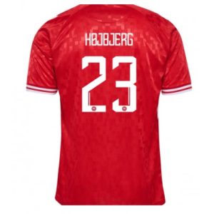 Denemarken Pierre-Emile Hojbjerg #23 Thuisshirt EK 2024 Voetbalshirts Korte Mouw