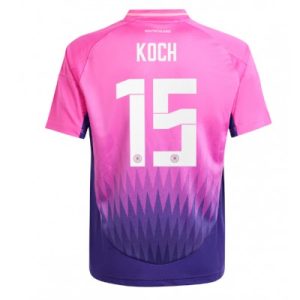 Duitsland Robin Koch #15 Uitshirt EK 2024 Voetbalshirts Korte Mouw