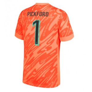 Engeland Jordan Pickford #1 Keeper Thuisshirt EK 2024 Voetbalshirts Korte Mouw