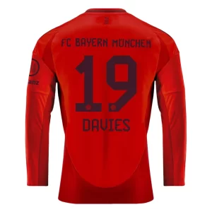 FC Bayern München Alphonso Davies #19 Thuisshirt 2024-2025 Voetbalshirts Lange Mouwen