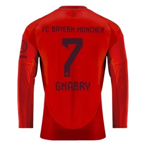 FC Bayern München Serge Gnabry #7 Thuisshirt 2024-2025 Voetbalshirts Lange Mouwen