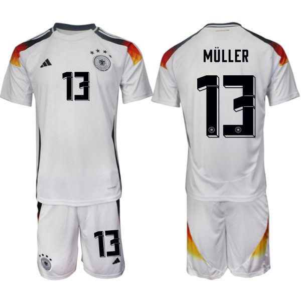 Goedkope Duitsland Thomas Muller #13 Thuisshirt EK 2024 Voetbalshirts 2024/25 Korte Mouw (+ Korte broeken) Kopen