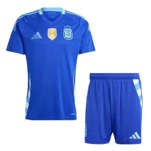 Goedkope Kids Argentinië Uitshirt Copa América 2024 Voetbalshirts Korte Mouw (+ Korte broeken) Kopen