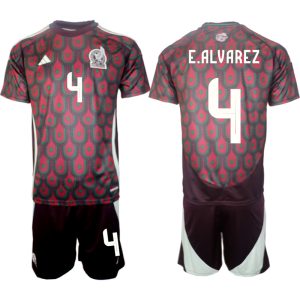 Goedkope Mexico Edson Alvarez #4 Thuisshirt Copa América 2024 Voetbalshirts 2024/25 Korte Mouw (+ Korte broeken) Kopen