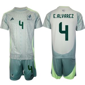 Goedkope Mexico Edson Alvarez #4 Uitshirt Copa América 2024 Voetbalshirts 2024/25 Korte Mouw (+ Korte broeken) Kopen