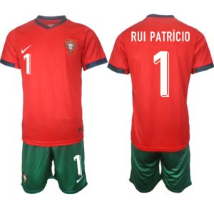 Goedkope Portugal Rui Patricio #1 Thuisshirt EK 2024 Voetbalshirts 2024/25 Korte Mouw (+ Korte broeken) Kopen