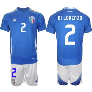 Italië Giovanni Di Lorenzo #2 Thuisshirt EK 2024 Voetbalshirts Korte Mouw (+ Korte broeken)