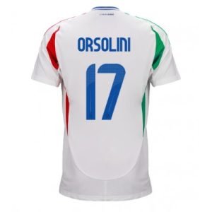 Italië Riccardo Orsolini #17 Uitshirt EK 2024 Voetbalshirts Korte Mouw