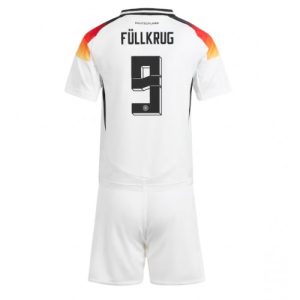 Kids Duitsland Niclas Fullkrug #9 Thuisshirt EK 2024 Voetbalshirts Korte Mouw (+ Korte broeken)