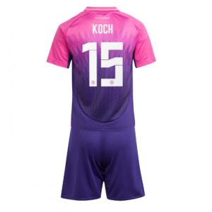 Kids Duitsland Robin Koch #15 Uitshirt EK 2024 Voetbalshirts Korte Mouw (+ Korte broeken)