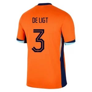 Nederland Matthijs de Ligt #3 Thuisshirt EK 2024 Voetbalshirts Korte Mouw